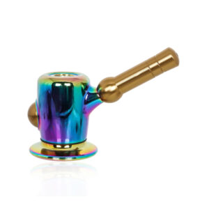 Full Metal Wrapped Glass Bowl Hand Pipe