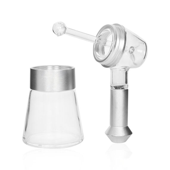 Metal-Wrapped Glass Lantern Bubbler
