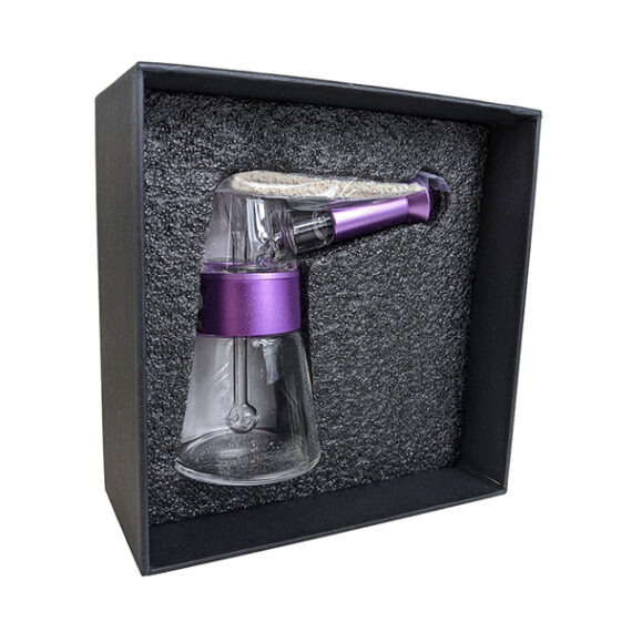 Metal-Wrapped Glass Lantern Bubbler