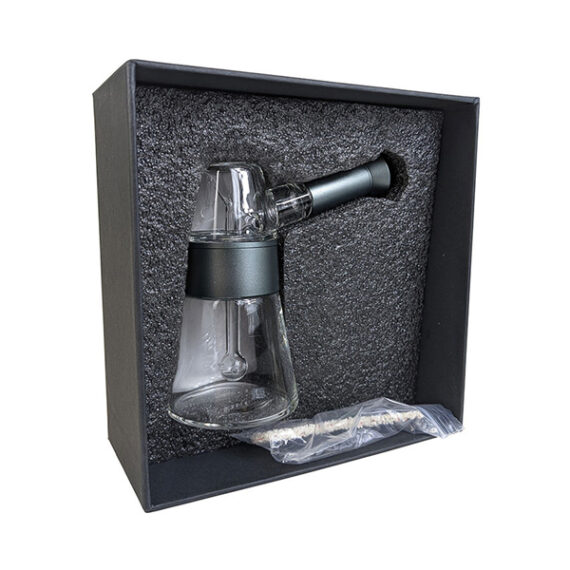 Metal-Wrapped Glass Lantern Bubbler