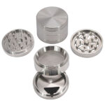 64mm 4-Part Diamond-Cut Herb Grinder - Precision Grinding for Superior Flavour