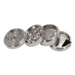 64mm 4-Part Diamond-Cut Herb Grinder - Precision Grinding for Superior Flavour