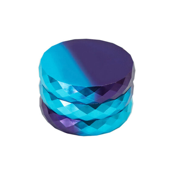 63mm 4-Part Diamond-Cut Metal Herb Grinder – Premium Crushing Performance