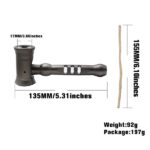 Hammer-Shaped Detachable Aviation Aluminum Tobacco Pipe