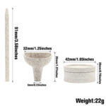 Eco-Friendly Smoking Accessory Kit: Biodegradable Grinder, Filter, and Pre-Rolled Cone
